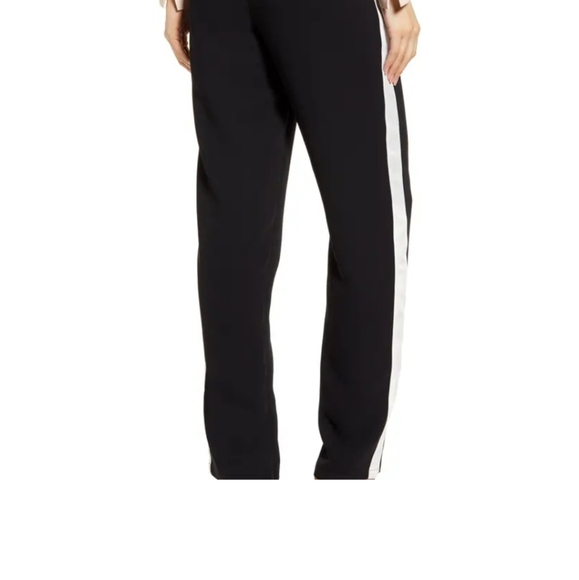 Chelsea28 Black and White Side Stripe Pants - Picture 3 of 4